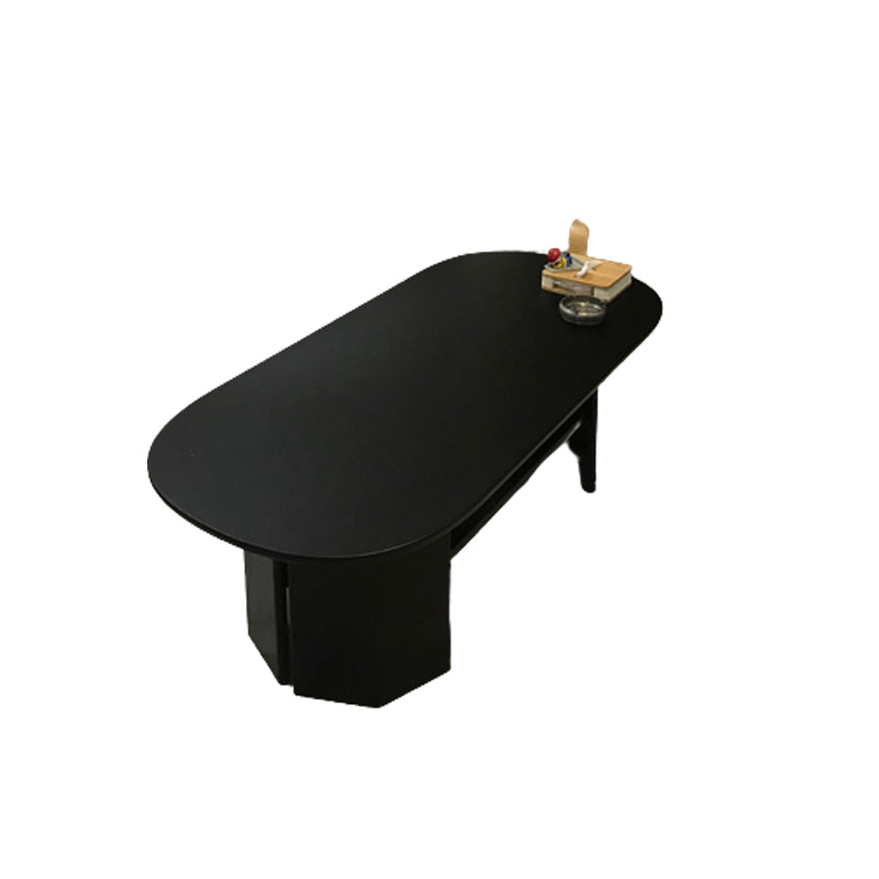 23" Wide Contemporary Coffee Table Solid Wood Coffee Cocktail Table with Storage