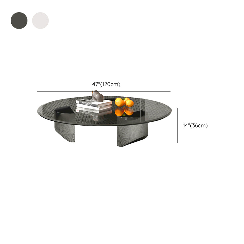 3 Legs Glass Single Coffee Table Tropical No Distressing Coffee Table