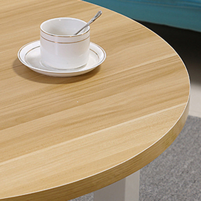 Wood Single Coffee Table No Distressing Coffee Table with Shelf