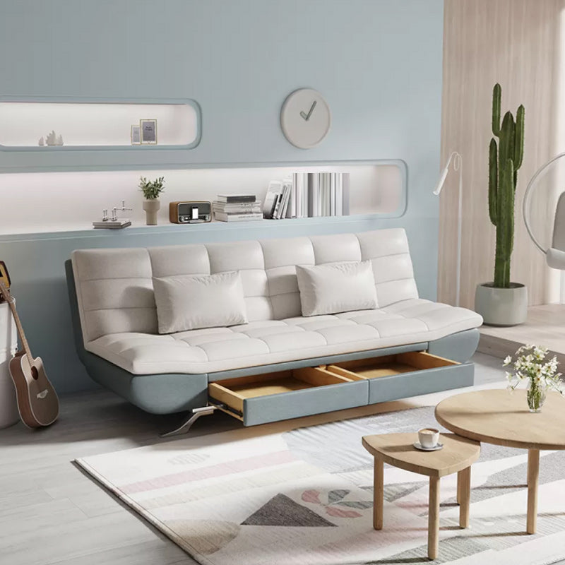 25" Wide Glam Sofa Bed Futon Cushion Back Sleeper Sofa with Storage