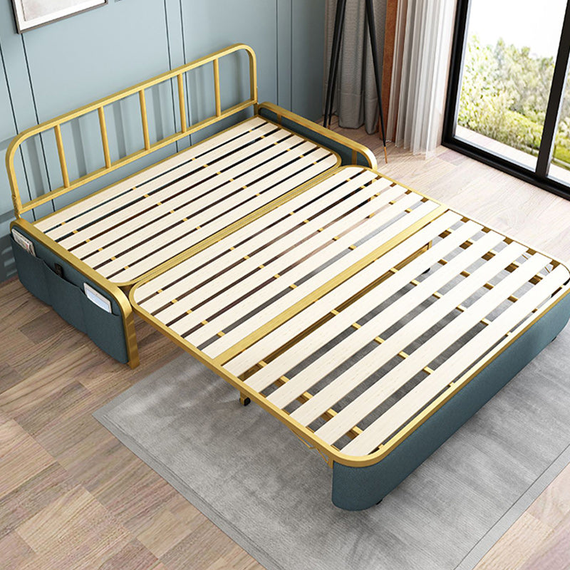 35" Wide Glam Futon Sofa Bed Folding Pillow Included Sleeper Sofa