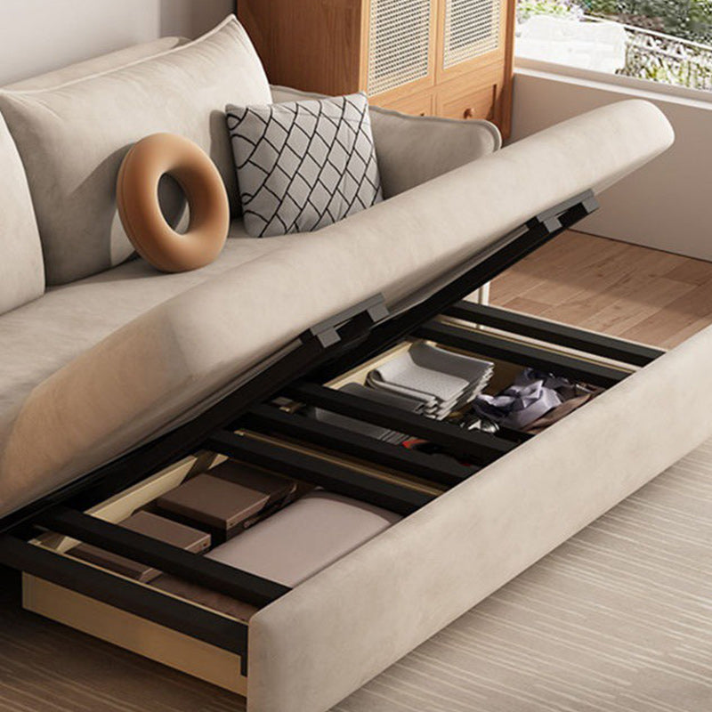 31" Wide Scandinavian Sofa Bed Pillow Included Folding Futon Sleeper Sofa