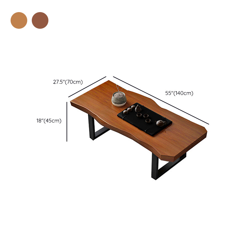 Modern Sled Cocktail Table No Distressing Solid Wood Coffee Table