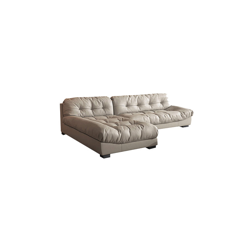 Modern White Cushions Armless Living Room Faux Leather Seating