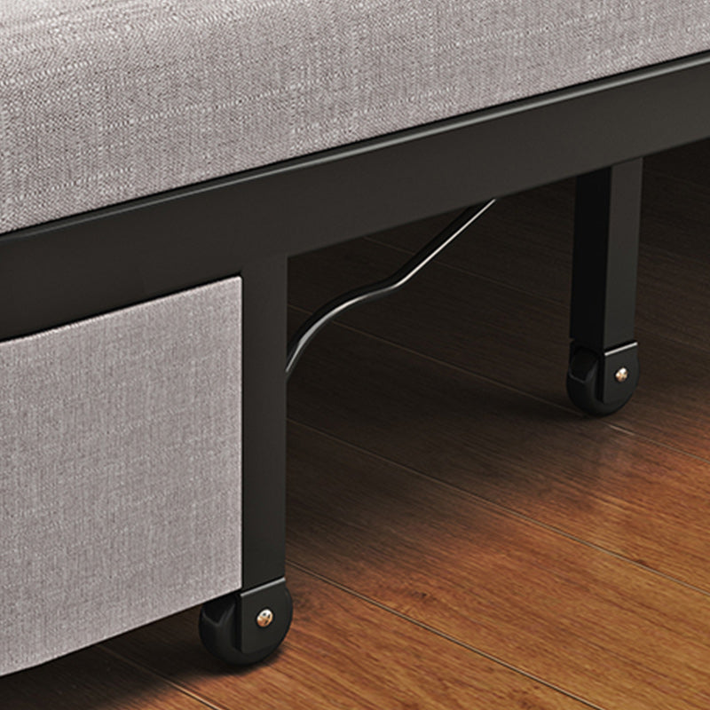 30" Wide Contemporary Futon Sofa Bed Cushion Back Futon Sleeper Sofa