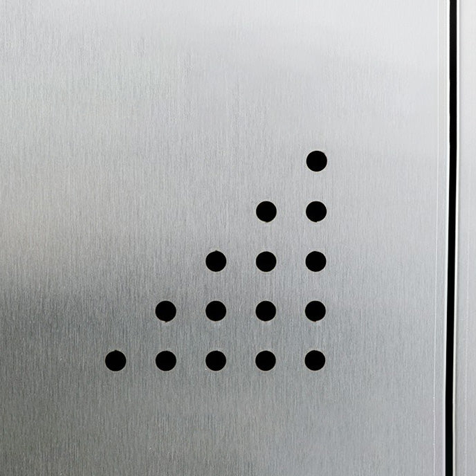 Silver Storage Cabinet with Hinged Doors Contemporary Steel Indoor Cabinet