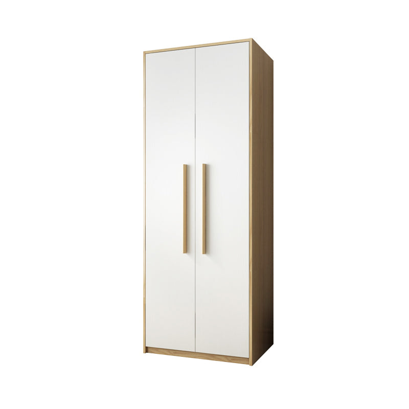 Hinged Wardrobe Cabinet with Garment Rod Contemporary Wardrobe Closet