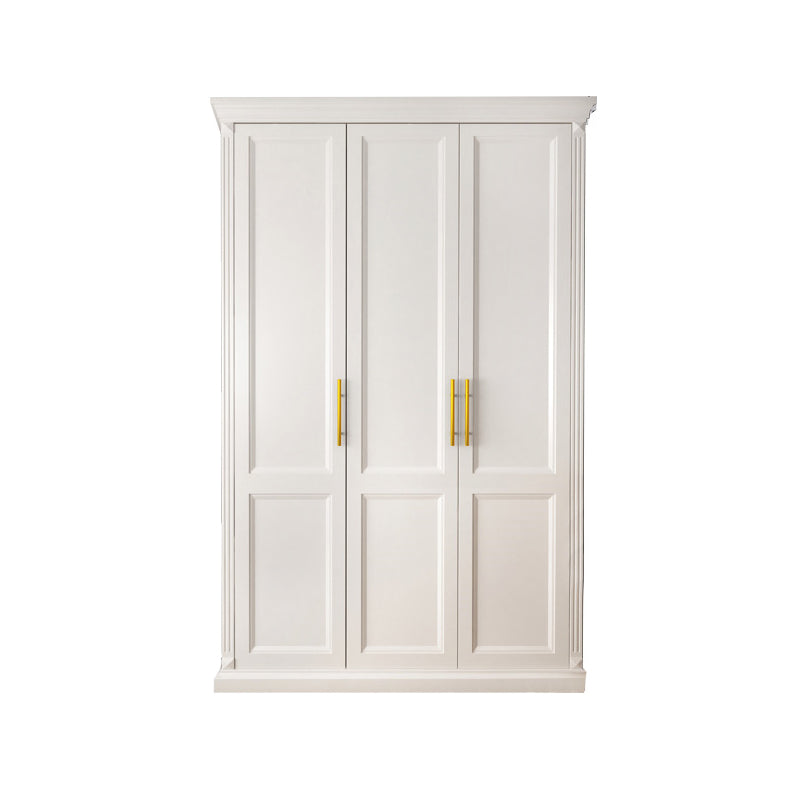 Solid Wood Wardrobe Armoire with Shelves French Country Wardrobe Cabinet