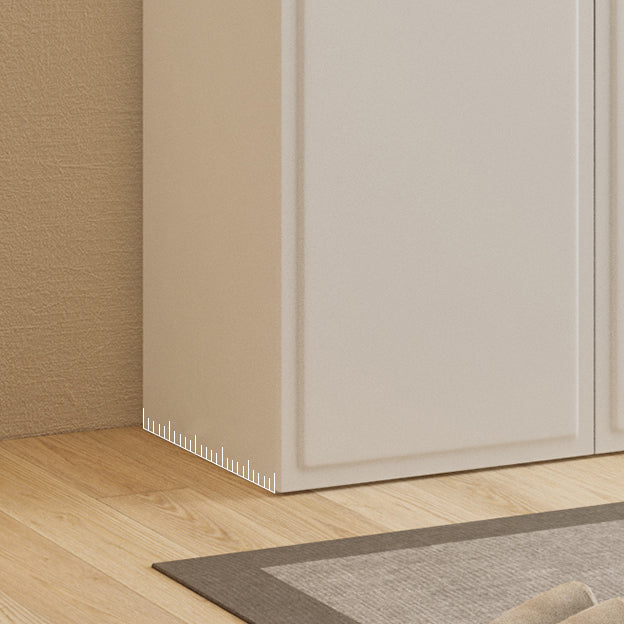 Contemporary Wardrobe Closet with Drawer White Wardrobe Cabinet