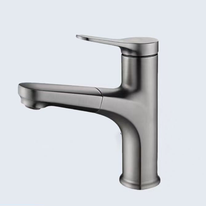 Basic Sink Faucet Brass Faucet Silver Centerset Lavatory Faucet