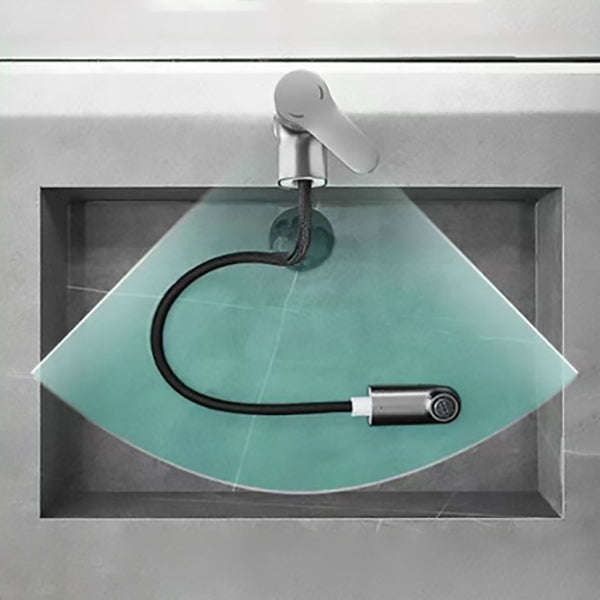 Basic Sink Faucet Brass Faucet Silver Centerset Lavatory Faucet