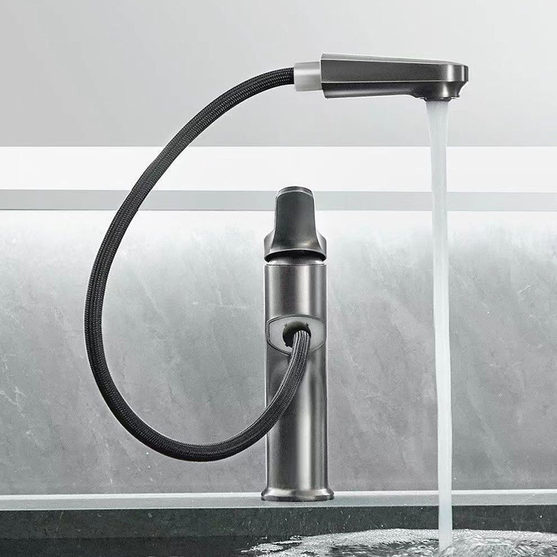 Basic Sink Faucet Brass Faucet Silver Centerset Lavatory Faucet
