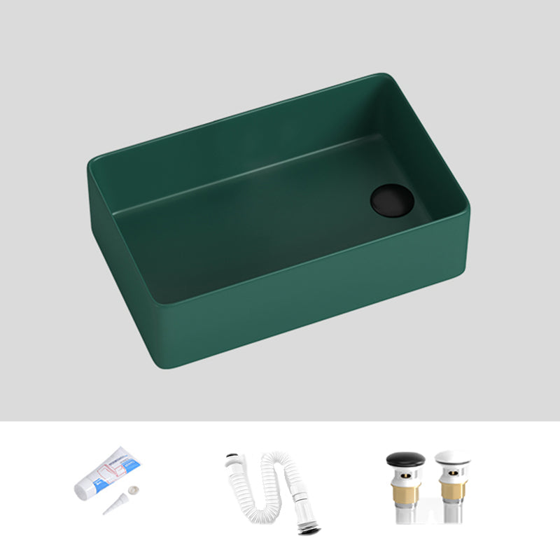 Modern Style Bathroom Sink Stainless Steel Rectangle Bathroom Sink