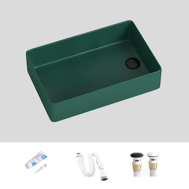 Modern Style Bathroom Sink Stainless Steel Rectangle Bathroom Sink