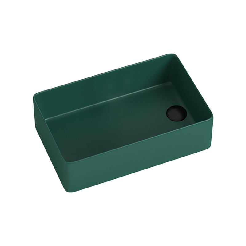 Modern Style Bathroom Sink Stainless Steel Rectangle Bathroom Sink