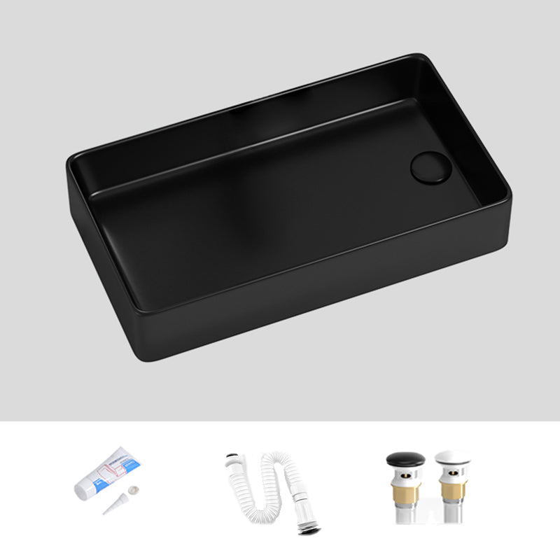 Modern Style Bathroom Sink Stainless Steel Rectangle Bathroom Sink