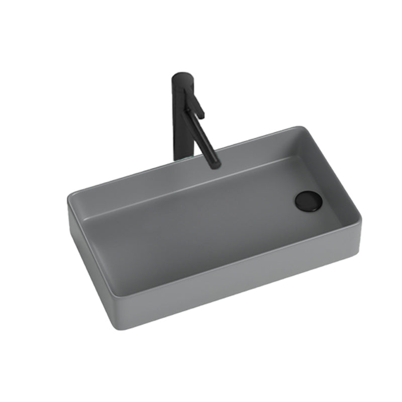 Modern Style Bathroom Sink Stainless Steel Rectangle Bathroom Sink