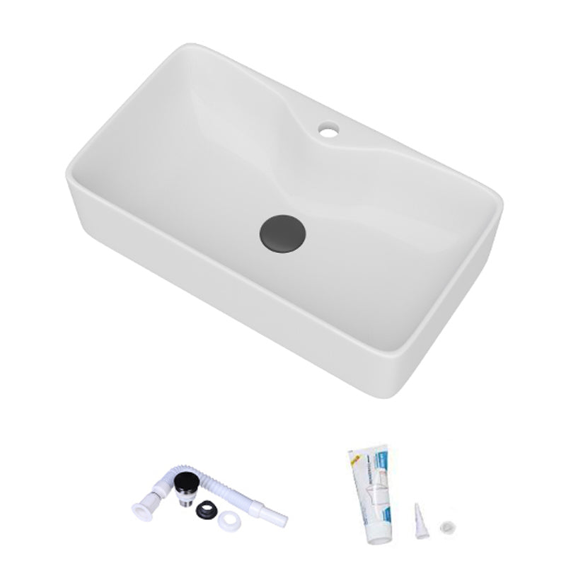 White Rectangular Trough Bathroom Sink Modern Trough Bathroom Sink