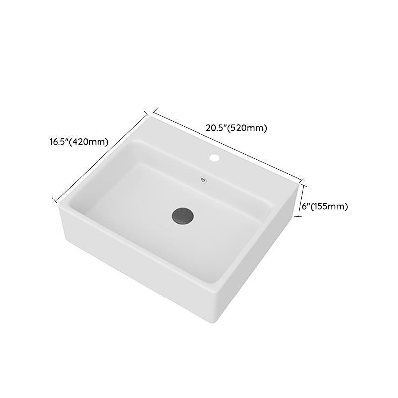 White Rectangular Trough Bathroom Sink Modern Trough Bathroom Sink