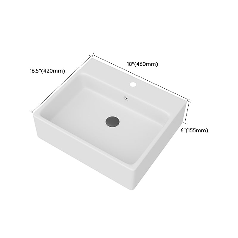 White Rectangular Trough Bathroom Sink Modern Trough Bathroom Sink