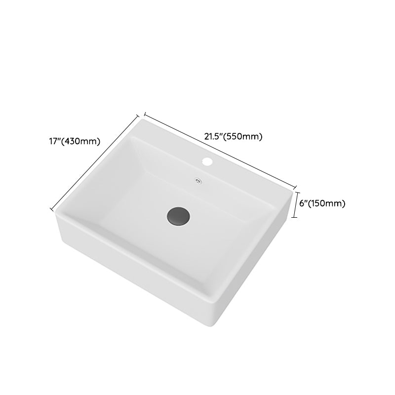 White Rectangular Trough Bathroom Sink Modern Trough Bathroom Sink