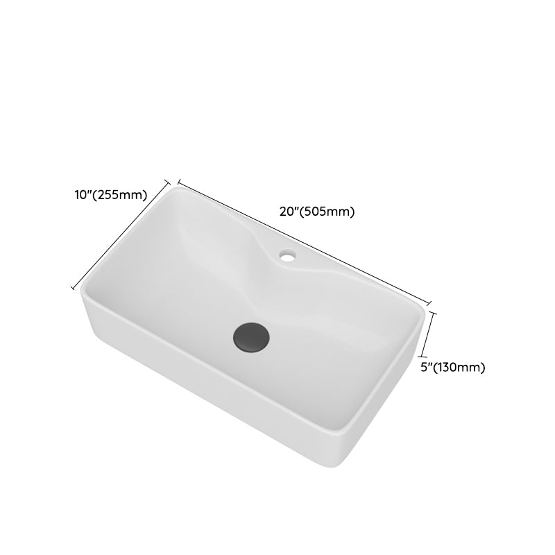 White Rectangular Trough Bathroom Sink Modern Trough Bathroom Sink