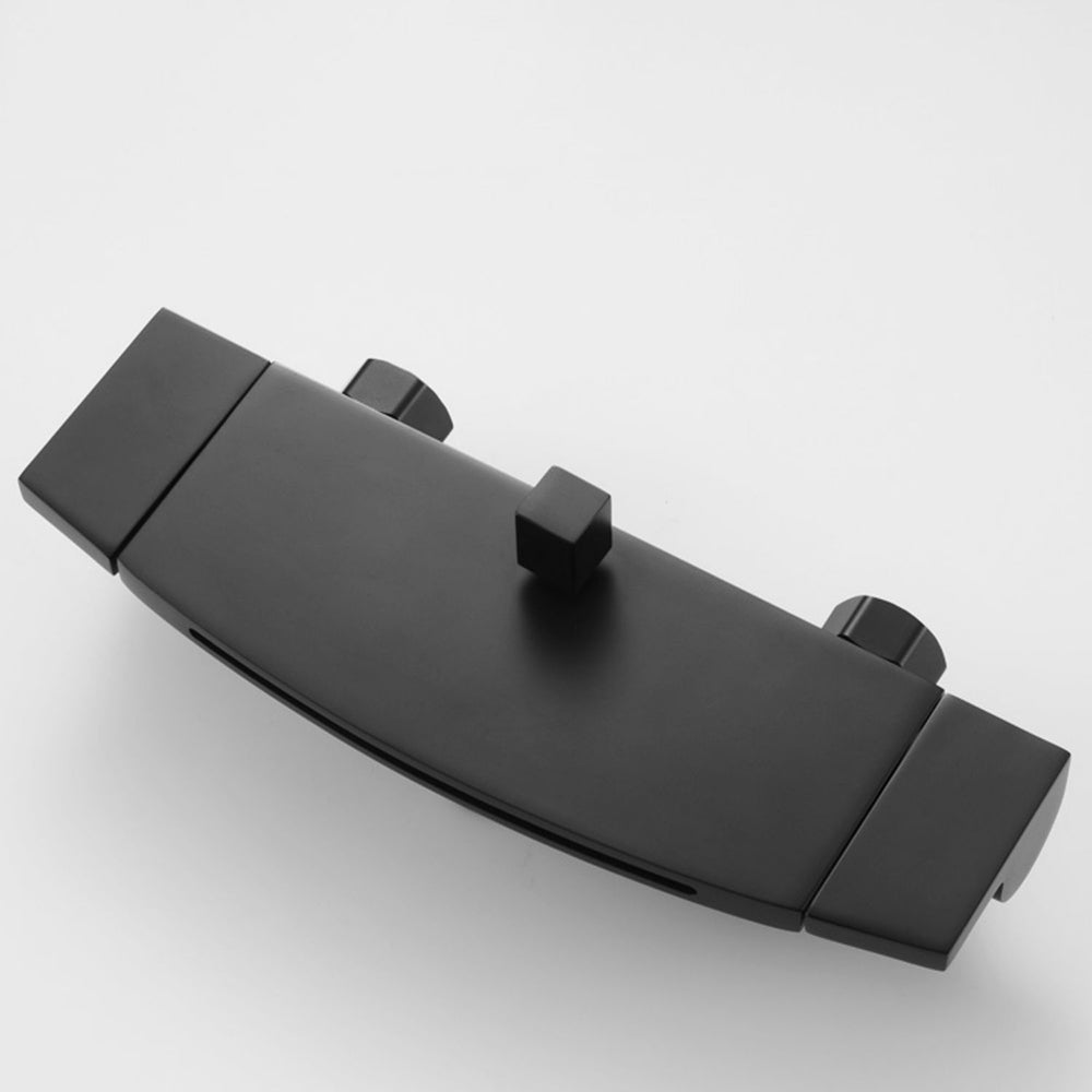 Wall Mounted Metal Tub Filler Low Arc Waterfall Tub Faucet Trim