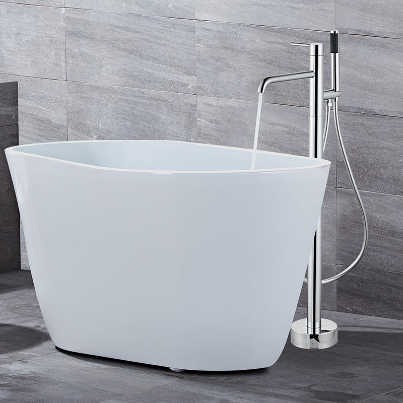 Modern Floor Mounted Metal Freestanding Tub Filler One Handle Freestanding Tub Filler Trim
