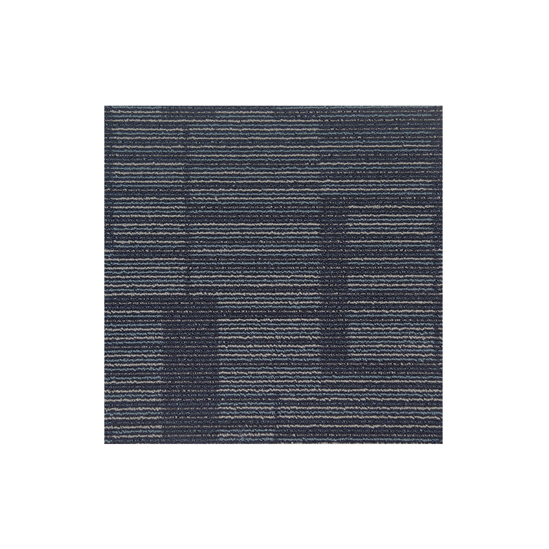Carpet Tile Non-Skid Fade Resistant Striped Loose Lay Carpet Tiles Living Room