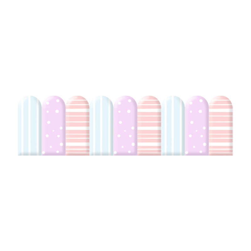 Pink Tone Upholstered Wall Panel Soundproof Self-Adhesive Wall Tile for Children Room