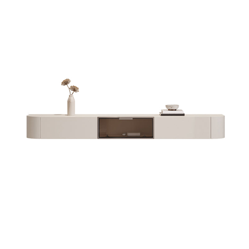 Contemporary Media Console Wall-mounted TV Stand Console with Drawers