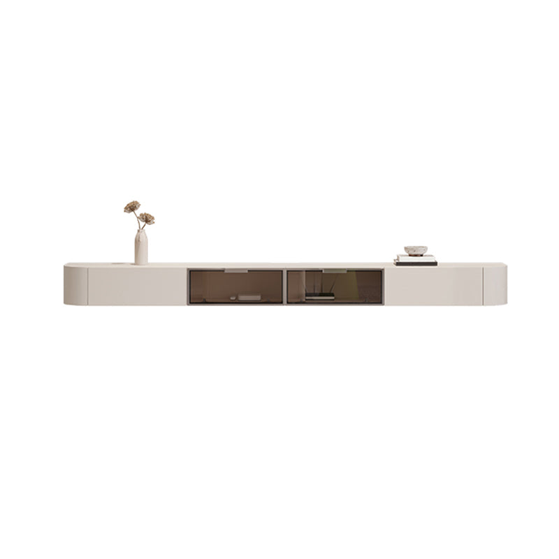 Contemporary Media Console Wall-mounted TV Stand Console with Drawers