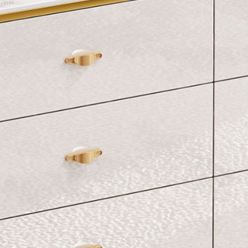 15.6" Width Classic Glam Storage Chest Stone Storage Chest Dresser