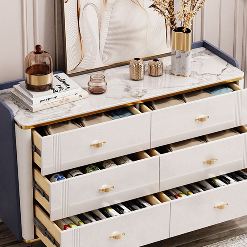 15.6" Width Classic Glam Storage Chest Stone Storage Chest Dresser