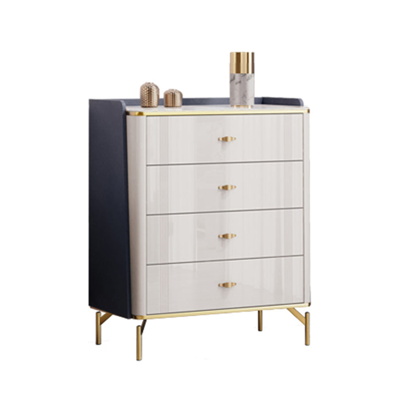 15.6" Width Classic Glam Storage Chest Stone Storage Chest Dresser