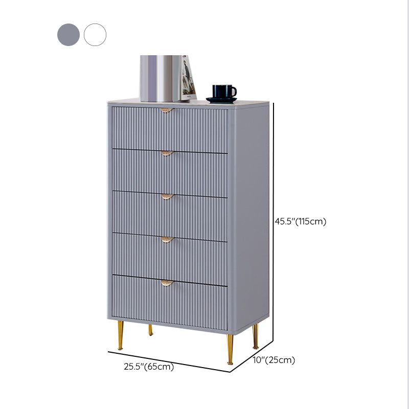 Contemporary Dresser Stone Storage Chest Dresser with 3/4/5 Drawers