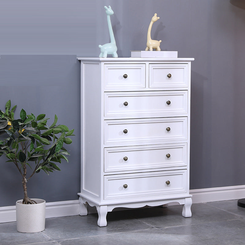 Traditional Storage Chest Dresser Wooden Dresser with Drawers