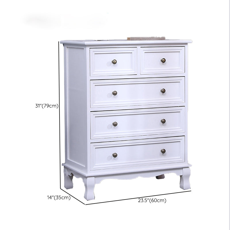 Traditional Storage Chest Dresser Wooden Dresser with Drawers