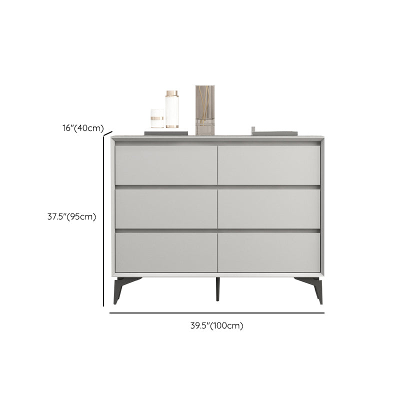 15.6-inch W Modern Storage Chest Stone Storage Chest Dresser with 3/6 Drawers