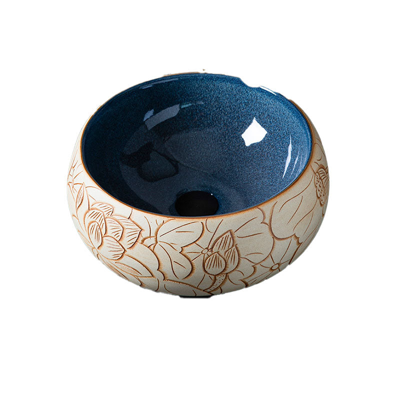 Porcelain Trough Bathroom Sink Modern Circular Trough Bathroom Sink
