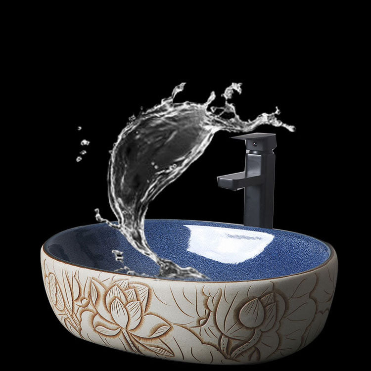 Porcelain Trough Bathroom Sink Modern Circular Trough Bathroom Sink
