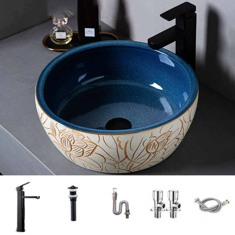 Porcelain Trough Bathroom Sink Modern Circular Trough Bathroom Sink