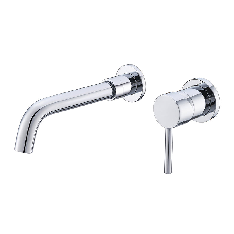 Industrial Wall Mounted Bathroom Faucet 2 Hole Swivel Spout Vessel Faucet