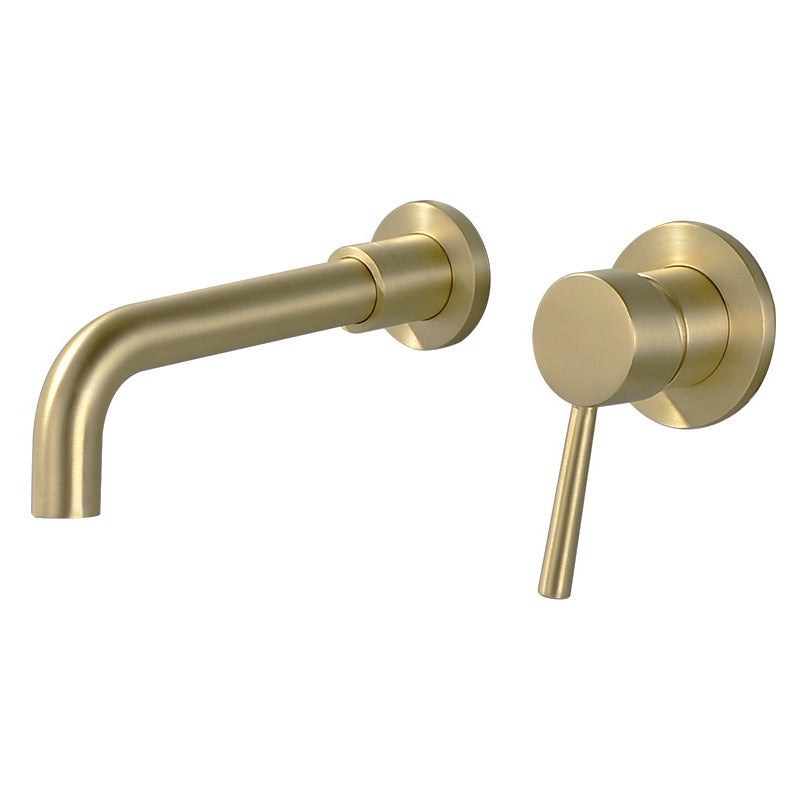 Industrial Wall Mounted Bathroom Faucet 2 Hole Swivel Spout Vessel Faucet
