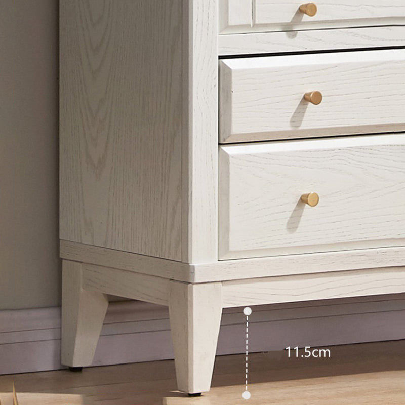 Modern Closed Back Bookcase Standard White Wood Bookshelf with Doors