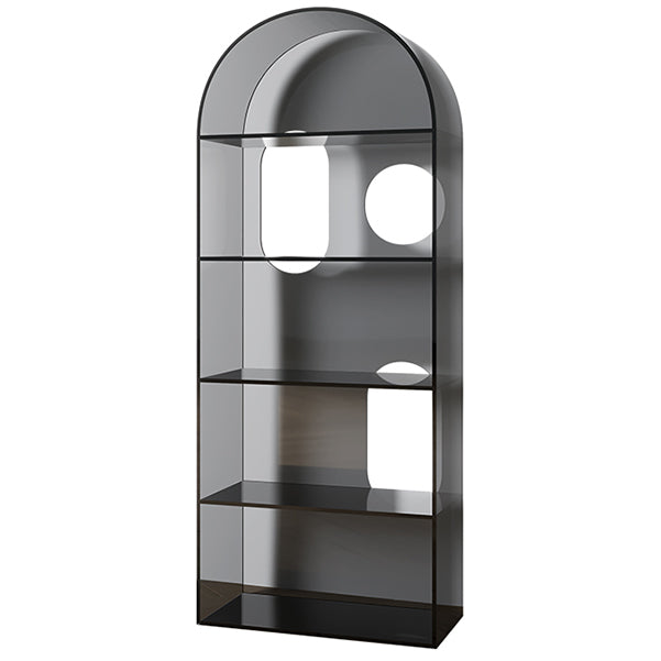 Glam Standard Acrylic Bookshelf Closed Back Bookcase with Shelves