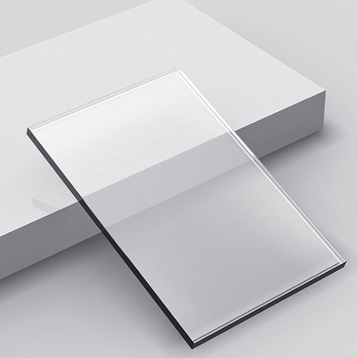 Glam Standard Acrylic Bookshelf Closed Back Bookcase with Shelves