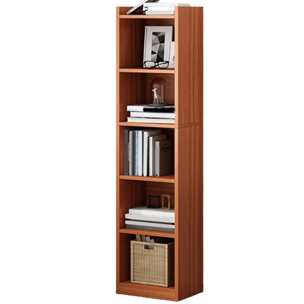 Modern Style Closed Back Bookshelf Engineered Wood Bookcase for Home