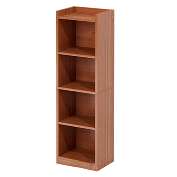 Modern Style Closed Back Bookshelf Engineered Wood Bookcase for Home