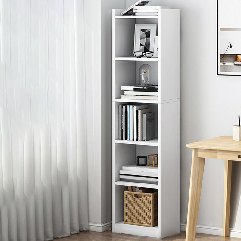 Modern Style Closed Back Bookshelf Engineered Wood Bookcase for Home